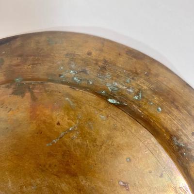 LOT 64K: Vintage Persian Intricately Designed Brass Tray