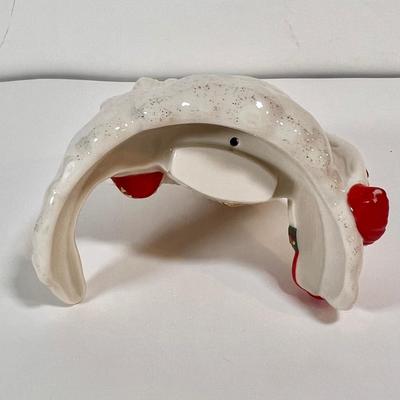 LOT 67L: Lenox Winter Greetings Candy Dish, Snowman Tea Light Holder, Holiday Candlestick Pair, Candle Holder, & Angel Ornament