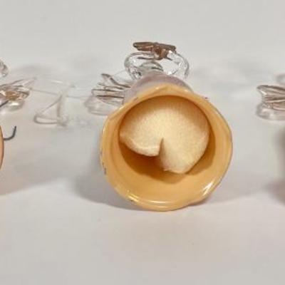 LOT 68L: Santa Head Decor, Glass Angel Ornaments, Stuffed Angel Teddybear Ornament, & Blue Ornament