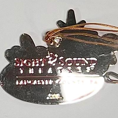 LOT 70L: Various Gold Doily Ornaments, Miniature Christmas Manger Figurines, Clear Acrylic Ornaments, & More