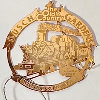 LOT 70L: Various Gold Doily Ornaments, Miniature Christmas Manger Figurines, Clear Acrylic Ornaments, & More