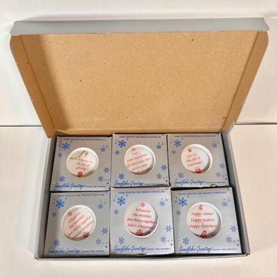 LOT 73L: Ceramic Swan Christmas Decor, Ceramic Holly Basket, 2004 TBC TeddyBear Ornament Pair, Ceramic “JOY” Candleholder Set, Vintage...