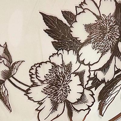 LOT 76L: Vintage Silver City Glass Company Floral Plates, Candy Dish, & Container