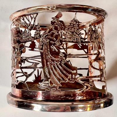 LOT 78L: WMA Rogers, Paul Revere Reproduction Oneida Silversmith Silver Plated Dining Set, Serving Trays, Bowls, Butter Dish, Basket,...