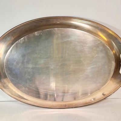 LOT 78L: WMA Rogers, Paul Revere Reproduction Oneida Silversmith Silver Plated Dining Set, Serving Trays, Bowls, Butter Dish, Basket,...