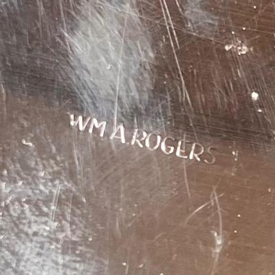 LOT 78L: WMA Rogers, Paul Revere Reproduction Oneida Silversmith Silver Plated Dining Set, Serving Trays, Bowls, Butter Dish, Basket,...