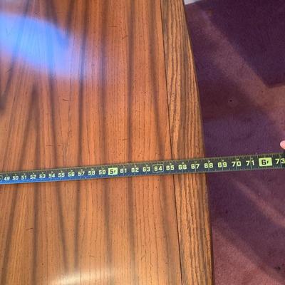 LOT 162 L: Unique American Drew Dining Room Table w/ 2 Leaves, 6 Gold Velveteen & Cane Chairs & Table Pads