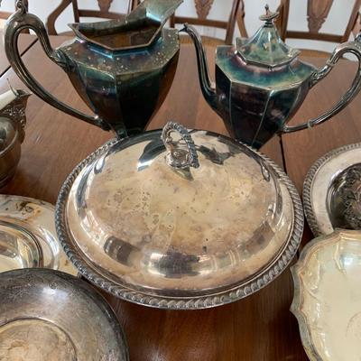 Large Silverplate Lot