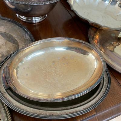 Large Silverplate Lot