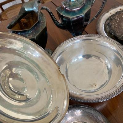 Large Silverplate Lot