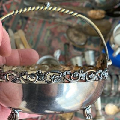 Misc Silver Plate Weighted Pewter Cast Metal Lot