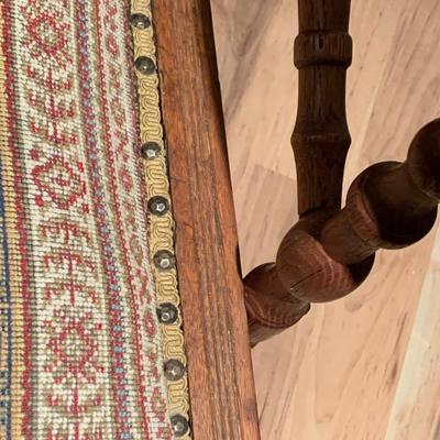 Antique Oak Mechanical Glider Platform Rocker