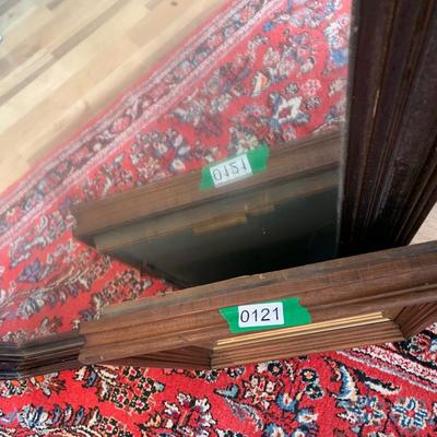 Large & Small Heavy Vintage Wood Framed Mirrors