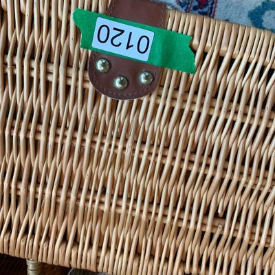 Large Picnic Basket w/ Supplies