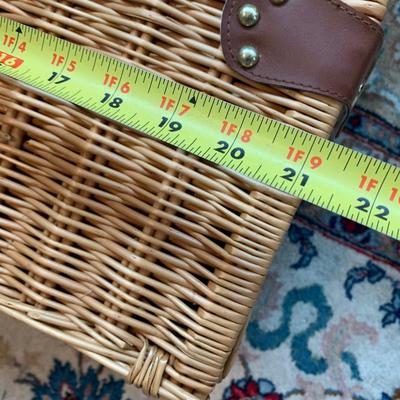 Large Picnic Basket w/ Supplies