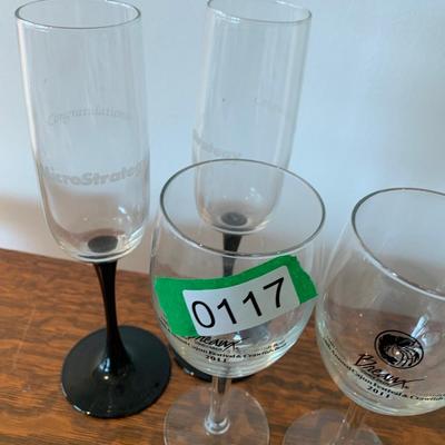MicroStrategy Champagne / Wine Glasses