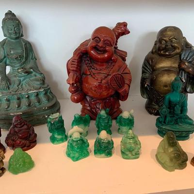 Huge Lot Buddha Religious Figurines