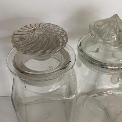 Heavy Antique Glass Decanter Apothecary Lot