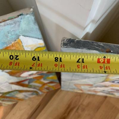 Abstract Oil On Canvas Art Lot