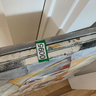 Abstract Oil On Canvas Art Lot