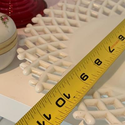 Lace Milk Glass / Ruby Red Collectibles Lot