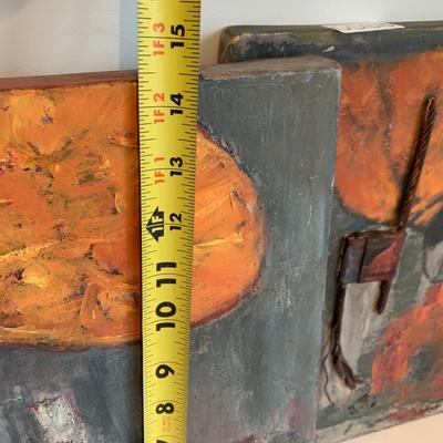 Abstract Oil On Canvas Art Lot