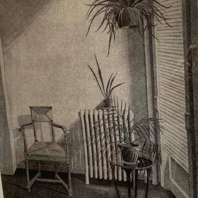 Signed Still Life 9/50 Framed Behind Glass