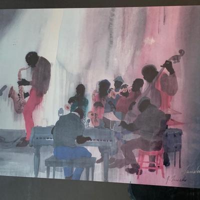 Tanaka “”Stompin At The Savoy” Jazz Professionally Framed