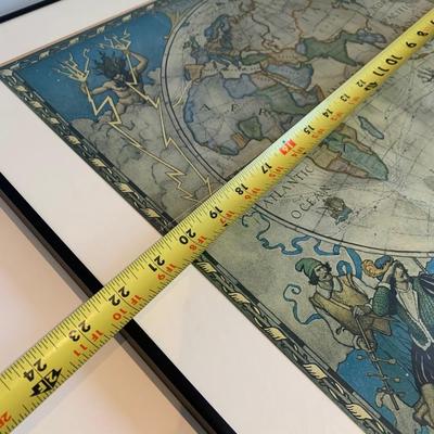 Large Map of Discovery Framed