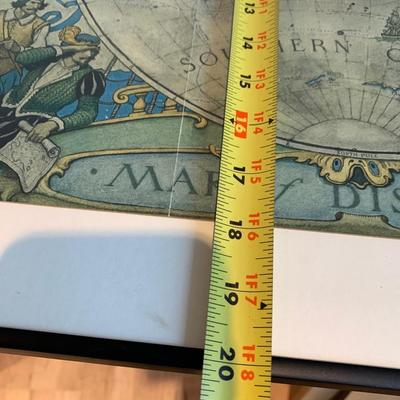 Large Map of Discovery Framed
