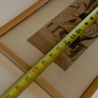 Vintage Sketch Framed