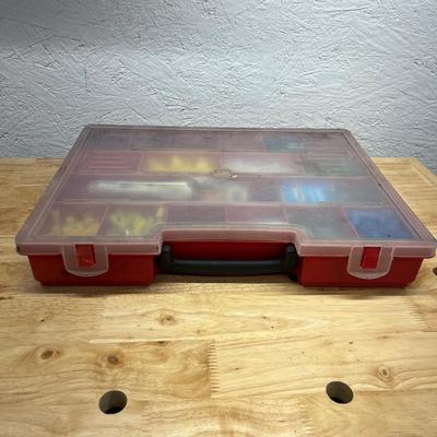 Six Plastic Parts Bins & Contents (SB-MG)