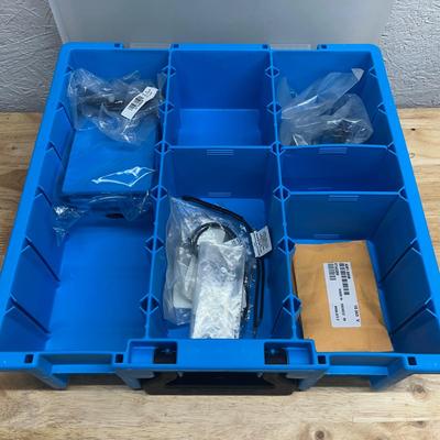Six Plastic Parts Bins & Contents (SB-MG)