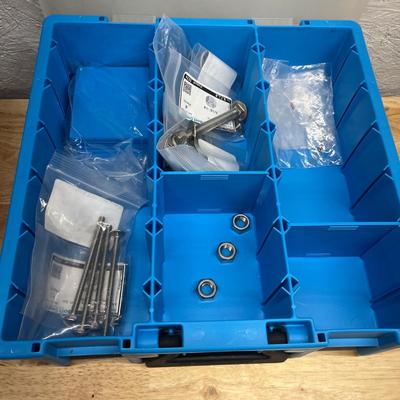 Six Plastic Parts Bins & Contents (SB-MG)
