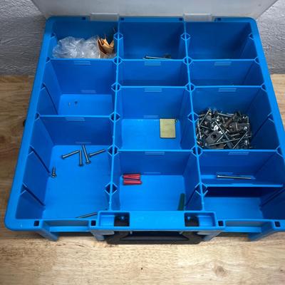 Six Plastic Parts Bins & Contents (SB-MG)