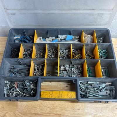 Six Plastic Parts Bins & Contents (SB-MG)