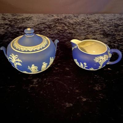 Wedgwood Jasperware Blue Tea Set (D-BM)