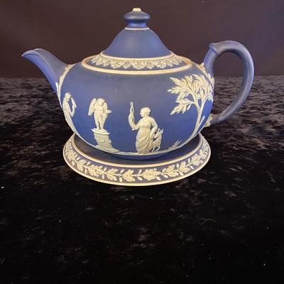 Wedgwood Jasperware Blue Tea Set (D-BM)