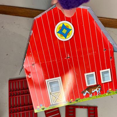 Lot 221 Tonka Toys Fundale farm metal toy barn and fencing