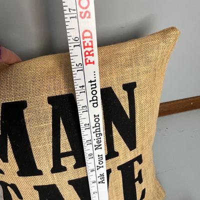 Lot 223 Man Cave signs and pillow