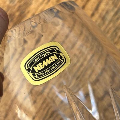 Lot 240 Fruit bowl and Lead crystal vase