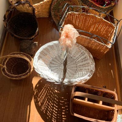 Lot of 21 Baskets including a 25’ x 18” large basket