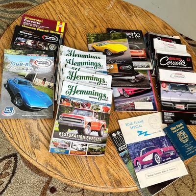 Lot 242 Corvette magazines and Hemmings Motor News magazines
