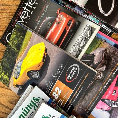 Lot 242 Corvette magazines and Hemmings Motor News magazines