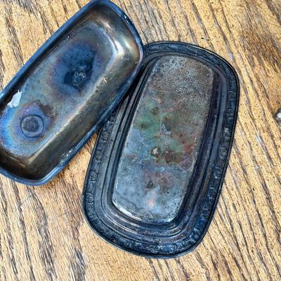 Lot 247 Queen Victoria Reproduction Tea Pot & a SP butter dish