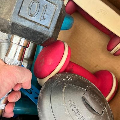 Lot 257 assorted dumbells - 2 - 10 lb