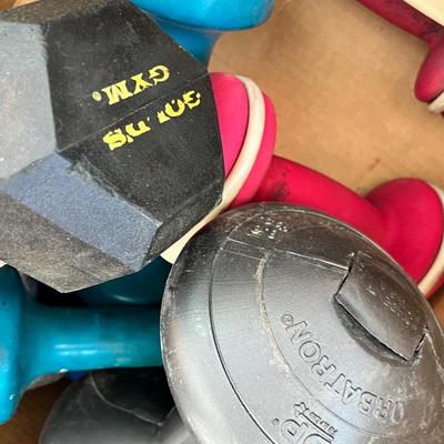Lot 257 assorted dumbells - 2 - 10 lb