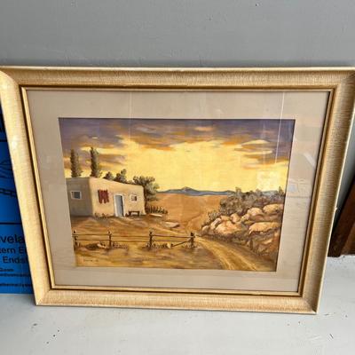 Lot 262 southwest framed Watercolor Painting