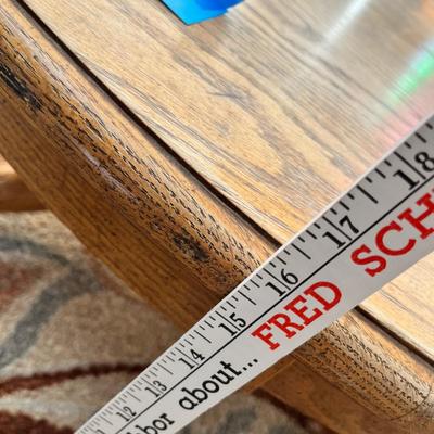 Lot 263 Claw foot Round Oak Coffee Table