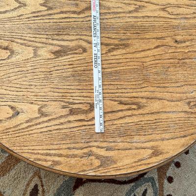 Lot 263 Claw foot Round Oak Coffee Table